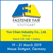Chienfu Sloky with Yun Chan in Fastener Fair Stuttgart 2019